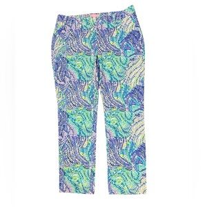 Lilly Pulitzer Shana Stretch Crop Pants size 12 ECU
